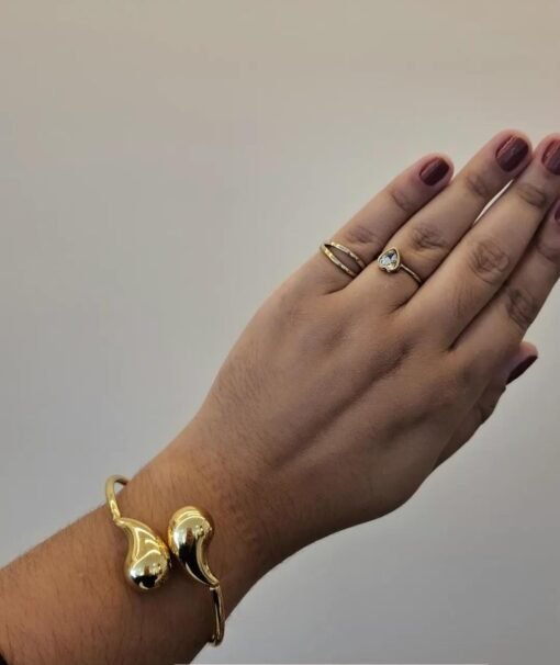 BRACELETE GOTA - AÇO DOURADO