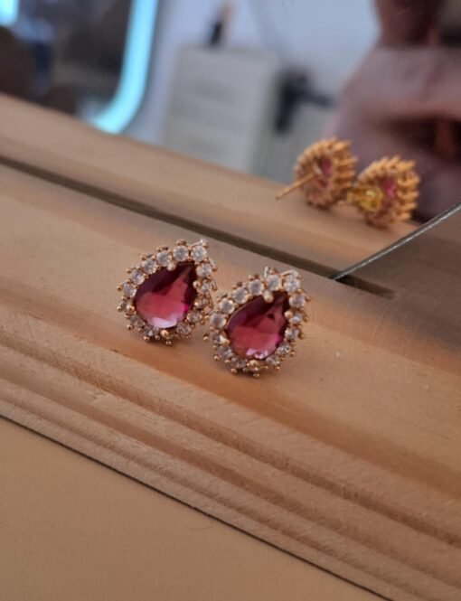BRINCO LUXO PINK - BANHO DE OURO.