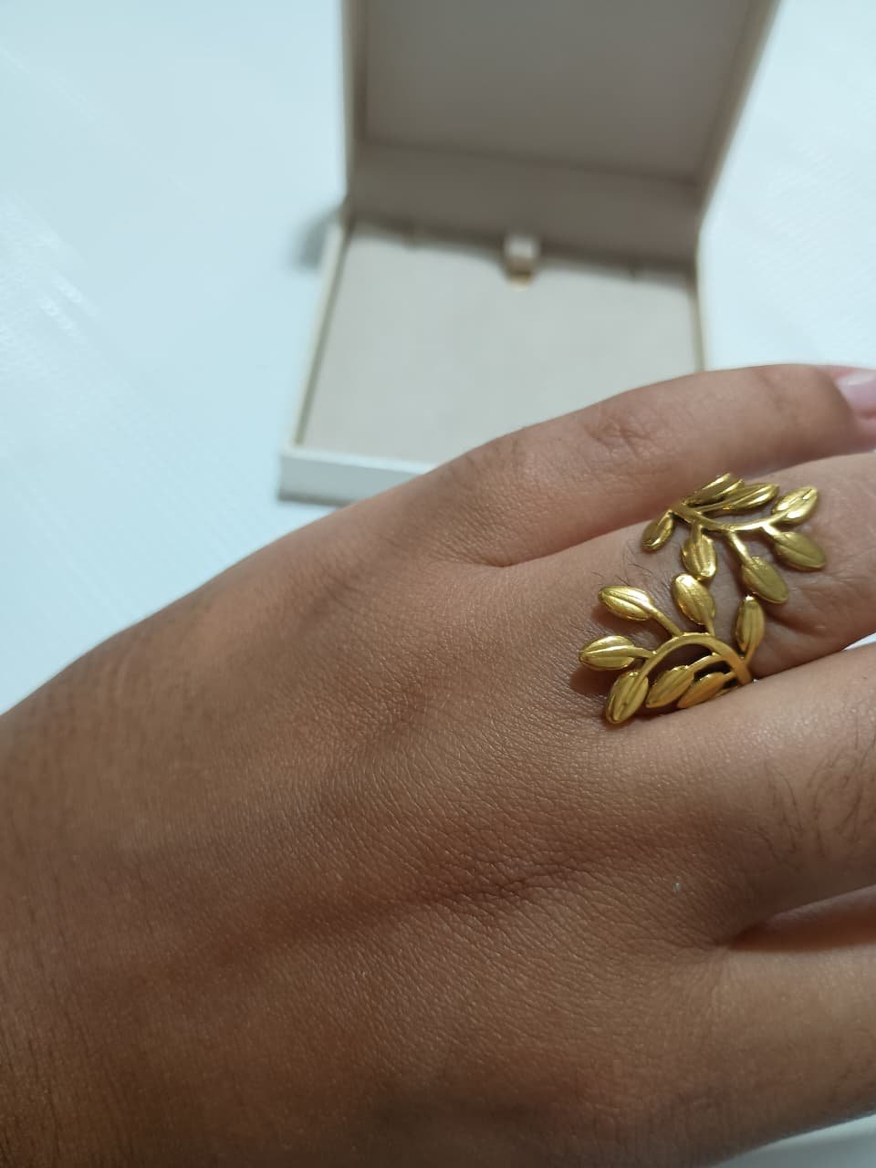 ANEL REGULÁVEL GRÉCIA - AÇO DOURADO